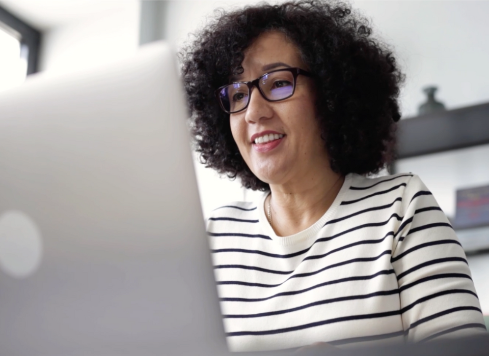 Woman With Computer