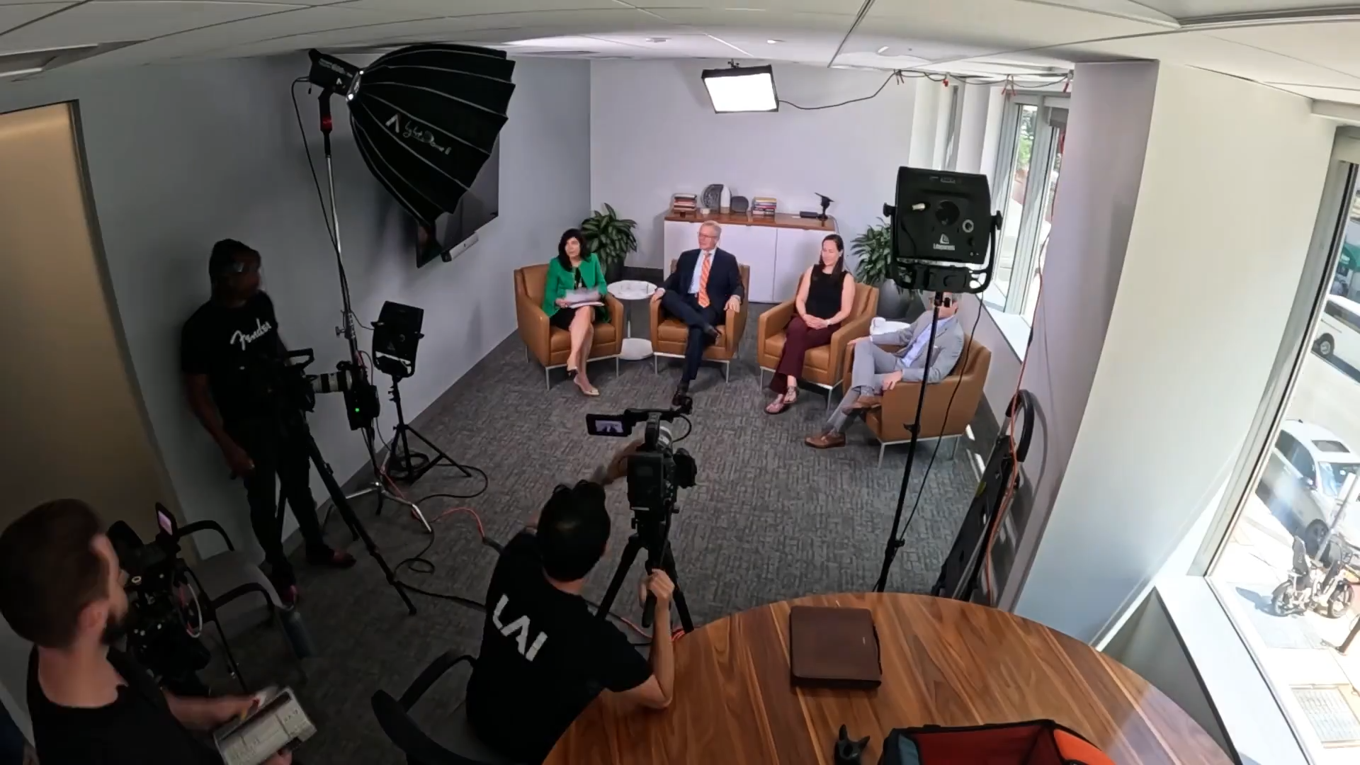 Filming Corporate Panel 